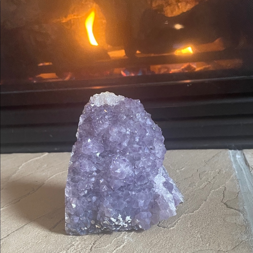 Amethyst Crystal Geode Home Accent